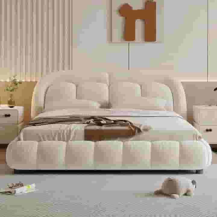 Adore Crumble Boucle Upholstery Bed King Size