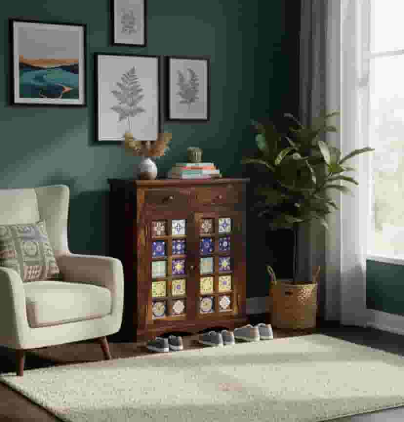 Adore 2 Door Ceramica Shoe Rack