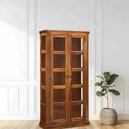 Mehul Solid Rosewood Crockery Unit 