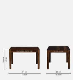 Adore 4 Seater Dining Set in Solid Sheesham Wood