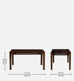 Adore 6 Seater Dining Set in Solid Sheesham Wood