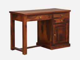 Adore Soild Sheesham Wood Study table with drawers and storage cabinet