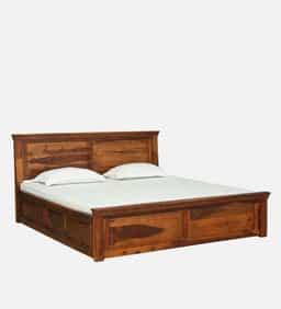 Adore Kirat Solid Sheesham Wood Bed Queen Size 