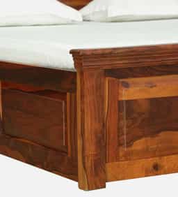 Adore Kirat Solid Sheesham Wood Bed Queen Size 