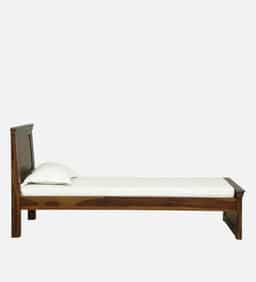 Adore kirat Single Bed Non-Storage in Solid Sheesham Wood 