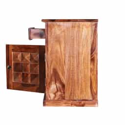 Adore wooden Diamond BedSide table solid Sheesham wood 