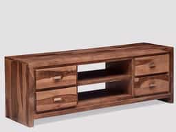 Adore Solid Sheesham Wood Tv Cabinet With 4 Drawer