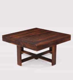 Adore Mahira Coffee Table Set with 4 Cushion Stools 