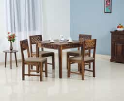 Adore 4 Seater Dining Set in Solid Sheesham Wood