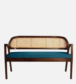 Adore Rattan 3 seater wooden sofa with Cushion Seat