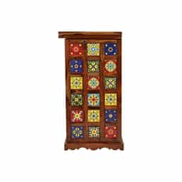 Adore Ceramica Bar unit Single Door in Solid Wood 
