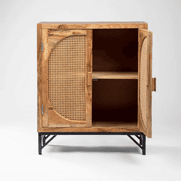 Adore Half-Moon Rattan Cabinet 