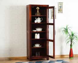 Adore Crockery Cabinet in Solid Sheesham Wood 