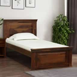 Adore kirat Single Bed Non-Storage in Solid Sheesham Wood 