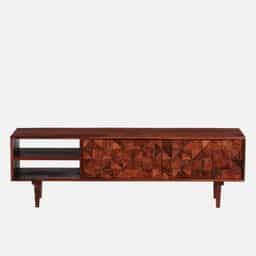 Adore Geometry Tv Cabinet Unit in Solid Wood 