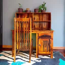 Adore Study Table With Bookshelf 