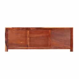 Adore Alen Tv Cabinet With 3 Drawers in Solid Sheesham Wood 