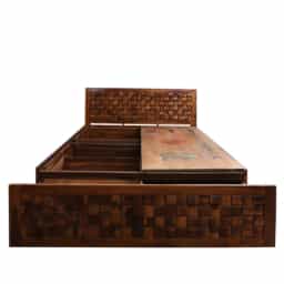 Adore Solid Wood Niwad Front Trolley Bed King Size 