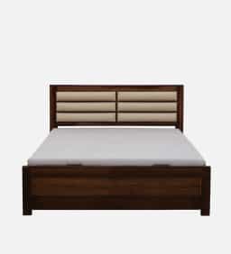 Adore Mehul Box Storage Bed Solid Wood Queen Size 