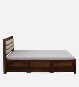 Adore Mehul Box Storage Bed Solid Wood Queen Size 