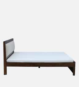 Adore Solid Wood Cushion Non Storage Bed 