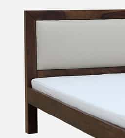 Adore Solid Wood Cushion Non Storage Bed 