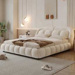 Adore Crumble Boucle Upholstery Bed King Size