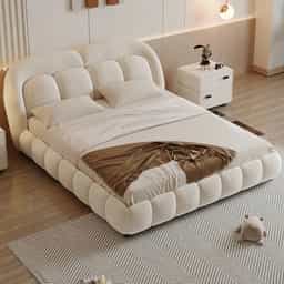 Adore Crumble Boucle Upholstery Bed King Size