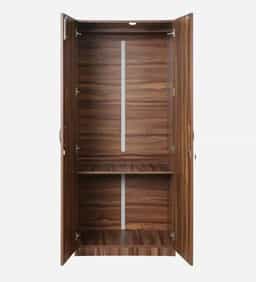 Adore 2 Door Wardrobe with Single Shelf in Rosehoney finish
