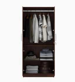 Adore 2 Door Wardrobe With 2 Shelves in Sheesham finish 