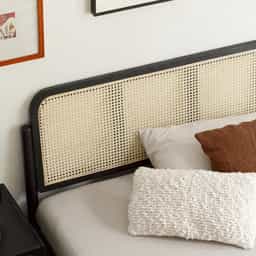 Adore Rossel Rattan Bed King Size Non Storage 