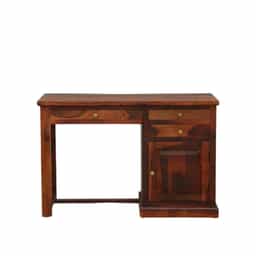 Adore Soild Sheesham Wood Study table with drawers and storage cabinet