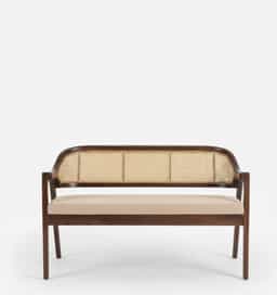 Adore Rattan 3 seater wooden sofa with Cushion Seat