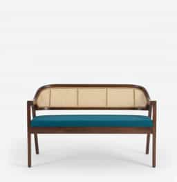 Adore Rattan 3 seater wooden sofa with Cushion Seat