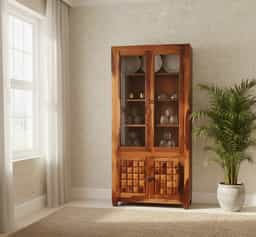 Partha Woodraw Solid Rosewood Crockery Cabinet 