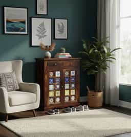 Adore 2 Door Ceramica Shoe Rack