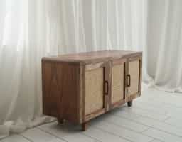 Adore 3 Door Rattan Sideboard Cabinet 