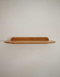 Adore Floating wooden Shelf | Curve Egde | Solid wood| Home decor 