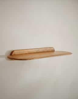 Adore Floating wooden Shelf | Curve Egde | Solid wood| Home decor 