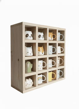Adore Coffee Mug Organiser With 16 Compartments | Kitchen Organiser