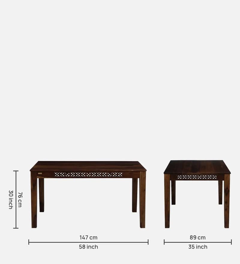 Adore 6 Seater Dining Set in Solid Sheesham Wood