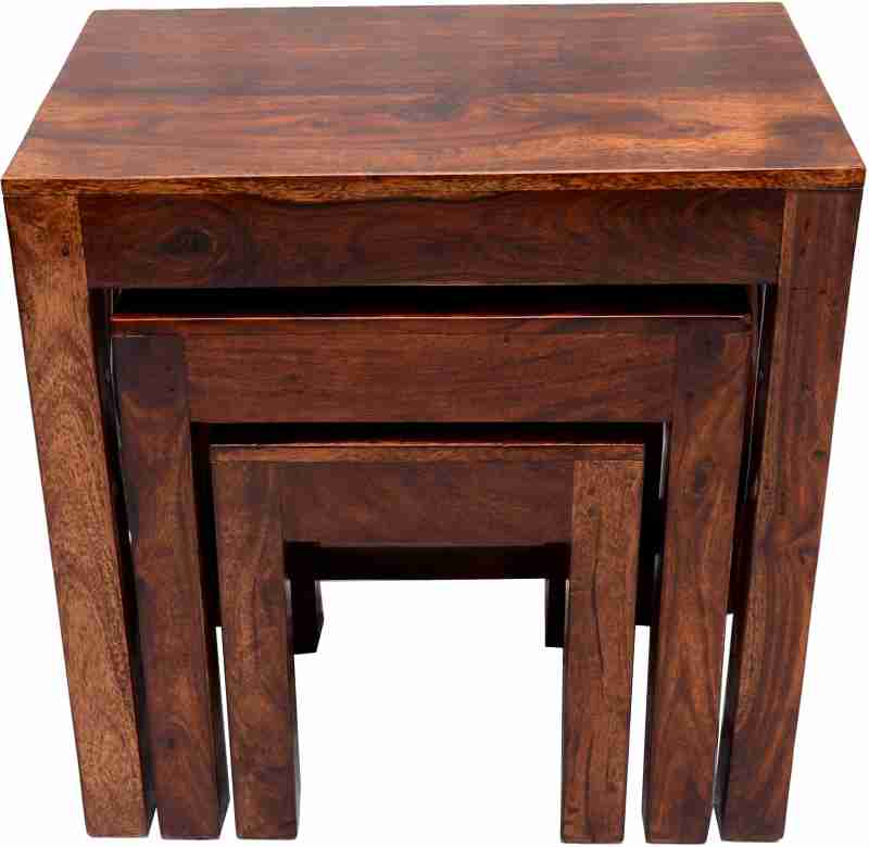 Adore Nesting Stool Set in Solid Wood 