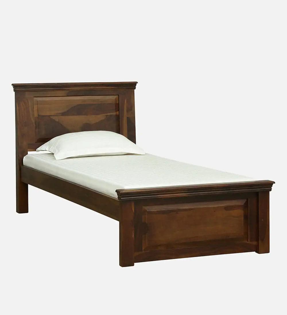 Adore kirat Single Bed Non-Storage in Solid Sheesham Wood 