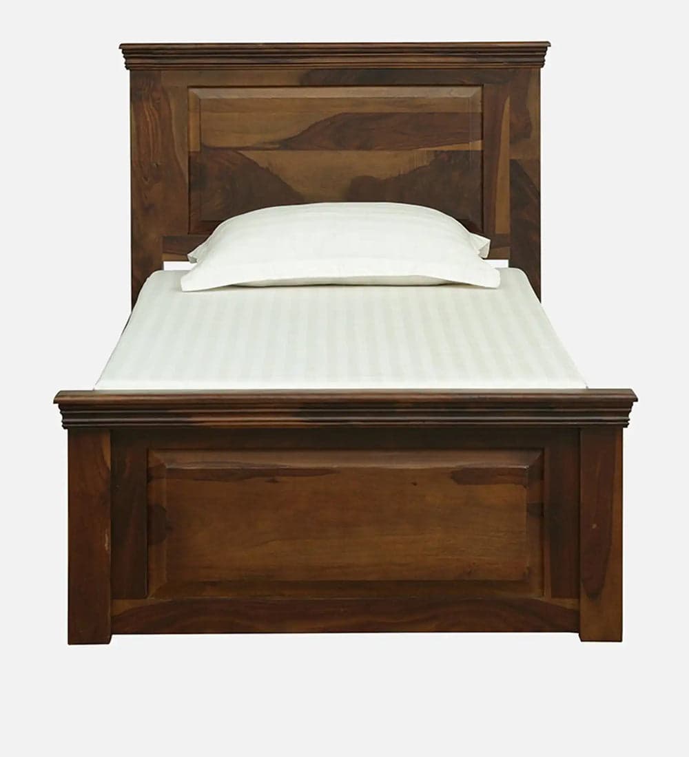 Adore kirat Single Bed Non-Storage in Solid Sheesham Wood 