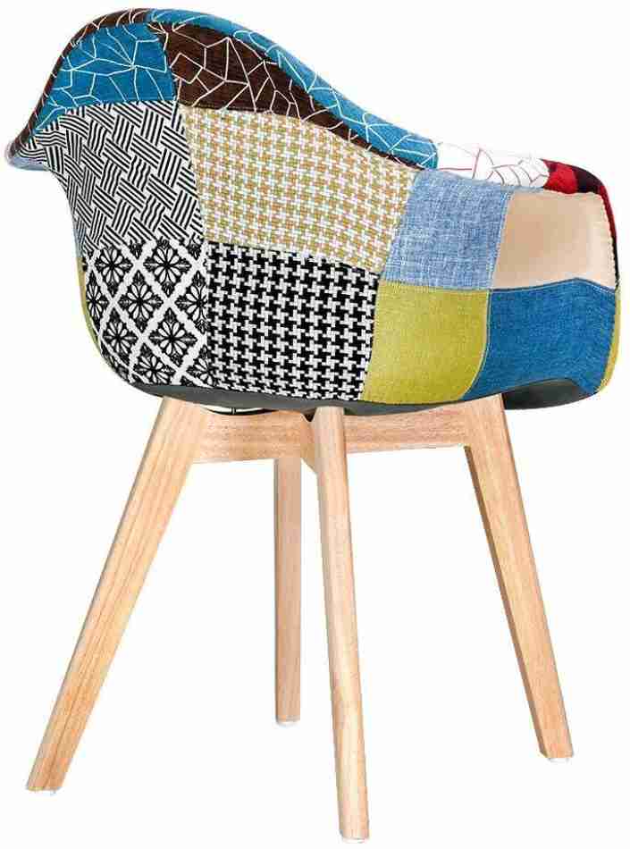 Adore Accent Chairs in Modern Patchy Fabric 