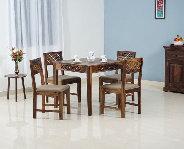 Adore 4 Seater Dining Set in Solid Sheesham Wood