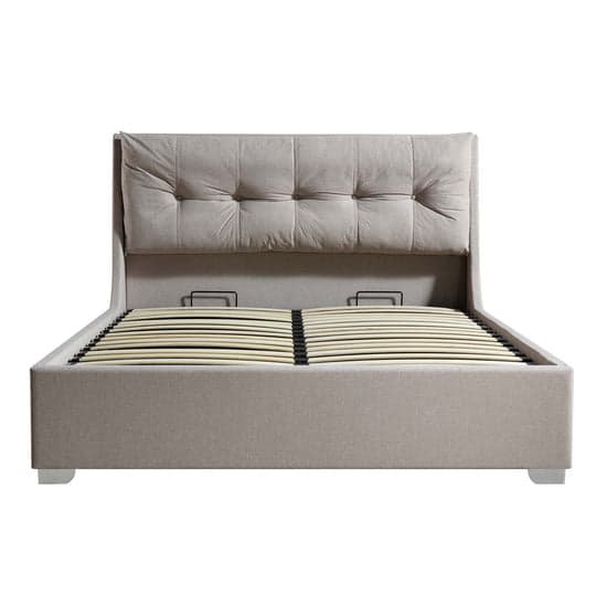 Adore Fabric Ottoman Storage Bed Queen Size