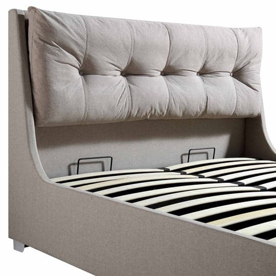 Adore Fabric Ottoman Storage Bed Queen Size