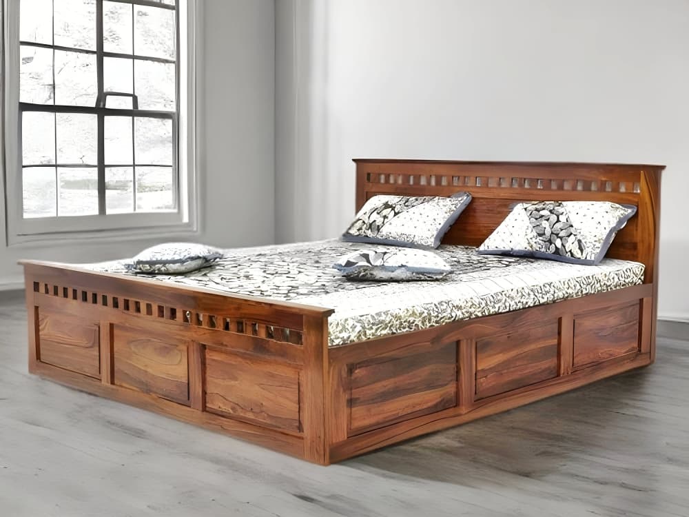 Rosewood Kuber king size bed with storage 