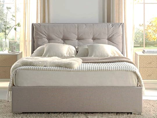 Adore Fabric Ottoman Storage Bed Queen Size